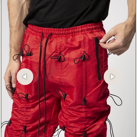 EPTM. Accordion Red Pants - Picture 2 of 3